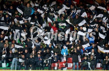 Fussball Bundesliga. RZ Pellets WAC gegen FC Red Bull Salzburg. Fans (WAC). Wolfsberg, am 10.11.2019.
Foto: Kuess
www.qspictures.net

---
pressefotos, pressefotografie, kuess, qs, qspictures, sport, bild, bilder, bilddatenbank