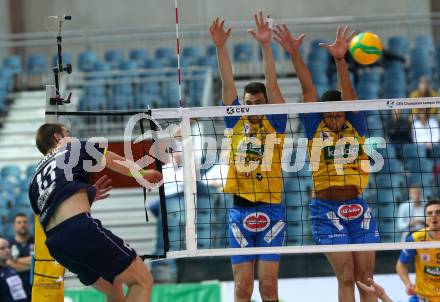 Volleyball. CEV Champions League Volley 2020 Men. SK Zadruga Aich/Dob gegen HAOK Mladost Zageb. Filip Palgut, Victor Hugo Alcantara (Aich/Dob). Klagenfurt, am 13.11.2019.
Foto: Kuess
www.qspictures.net
Foto: Kuess
---
pressefotos, pressefotografie, kuess, qs, qspictures, sport, bild, bilder, bilddatenbank