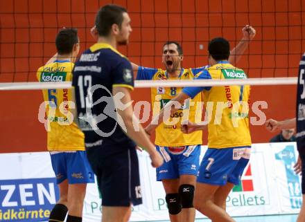 Volleyball. CEV Champions League Volley 2020 Men. SK Zadruga Aich/Dob gegen HAOK Mladost Zageb. Jubel Ivan Kolev (Aich/Dob). Klagenfurt, am 13.11.2019.
Foto: Kuess
www.qspictures.net
Foto: Kuess
---
pressefotos, pressefotografie, kuess, qs, qspictures, sport, bild, bilder, bilddatenbank