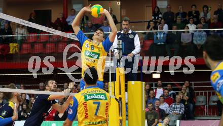 Volleyball. CEV Champions League Volley 2020 Men. SK Zadruga Aich/Dob gegen HAOK Mladost Zageb. Filip Palgut (Aich/Dob). Klagenfurt, am 13.11.2019.
Foto: Kuess
www.qspictures.net
Foto: Kuess
---
pressefotos, pressefotografie, kuess, qs, qspictures, sport, bild, bilder, bilddatenbank