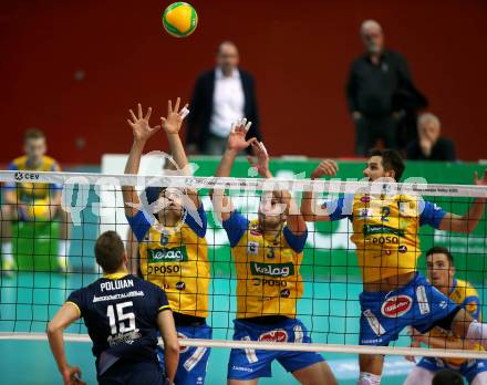 Volleyball. CEV Champions League Volley 2020 Men. SK Zadruga Aich/Dob gegen HAOK Mladost Zageb. Filip Palgut, Michal Hruska, Maximilian Landfahrer (Aich/Dob). Klagenfurt, am 13.11.2019.
Foto: Kuess
www.qspictures.net
Foto: Kuess
---
pressefotos, pressefotografie, kuess, qs, qspictures, sport, bild, bilder, bilddatenbank