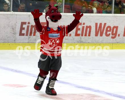 EBEL. Eishockey Bundesliga. KAC gegen	Vienna Capitals. Maskottchen Lindi (KAC). Klagenfurt, am 15.11.2019.
Foto: Kuess
www.qspictures.net

---
pressefotos, pressefotografie, kuess, qs, qspictures, sport, bild, bilder, bilddatenbank
