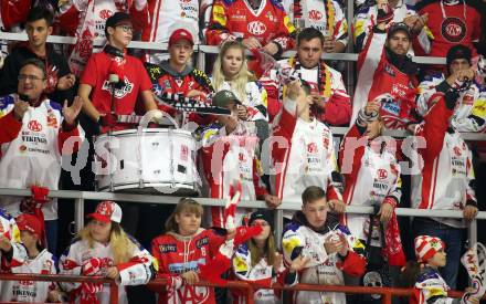 EBEL. Eishockey Bundesliga. KAC gegen	Vienna Capitals. Fans (KAC). Klagenfurt, am 15.11.2019.
Foto: Kuess
www.qspictures.net

---
pressefotos, pressefotografie, kuess, qs, qspictures, sport, bild, bilder, bilddatenbank