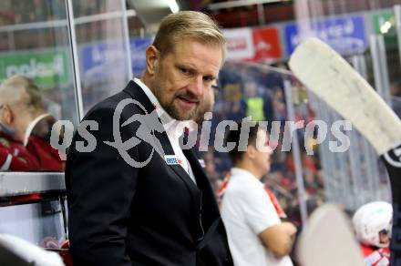 EBEL. Eishockey Bundesliga. KAC gegen	Vienna Capitals. Trainer Petri Matikainen (KAC). Klagenfurt, am 15.11.2019.
Foto: Kuess
www.qspictures.net

---
pressefotos, pressefotografie, kuess, qs, qspictures, sport, bild, bilder, bilddatenbank