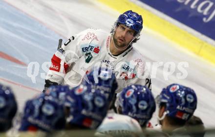 EBEL. Eishockey Bundesliga. KAC gegen HC TWK Innsbruck.  Torjubel Joel Broda (HC Innsbruck). Klagenfurt, am 17.11.2019.
Foto: Kuess
www.qspictures.net

---
pressefotos, pressefotografie, kuess, qs, qspictures, sport, bild, bilder, bilddatenbank