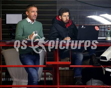 EBEL. Eishockey Bundesliga. KAC gegen HC TWK Innsbruck. Hallensprecher Joschi Peharz (KAC). Klagenfurt, am 17.11.2019.
Foto: Kuess
www.qspictures.net

---
pressefotos, pressefotografie, kuess, qs, qspictures, sport, bild, bilder, bilddatenbank