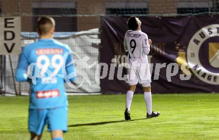 Fussball 2. Liga. SK Austria Klagenfurt gegen Young Violets Austria Wien. Torjubel Darijo Pecirep (Austria Klagenfurt). Klagenfurt, am 22.11.2019.
Foto: Kuess
www.qspictures.net
---
pressefotos, pressefotografie, kuess, qs, qspictures, sport, bild, bilder, bilddatenbank