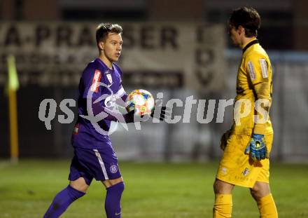 Fussball 2. Liga. SK Austria Klagenfurt gegen Young Violets Austria Wien. Torjubel Dominik Prokop (Young Violets Austria Wien). Klagenfurt, am 22.11.2019.
Foto: Kuess
www.qspictures.net
---
pressefotos, pressefotografie, kuess, qs, qspictures, sport, bild, bilder, bilddatenbank
