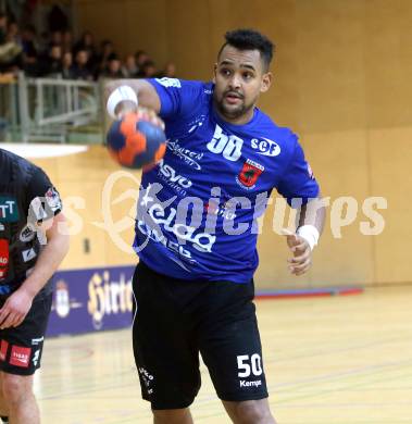 HLA. Handball Bundesliga. SC Kelag Ferlach gegen Sparkasse Schwaz Handball Tirol. ADONIS GONZALES MARTINEZ (Ferlach). Ferlach, am 23.11.2019.
Foto: Kuess
www.qspictures.net

---
pressefotos, pressefotografie, kuess, qs, qspictures, sport, bild, bilder, bilddatenbank