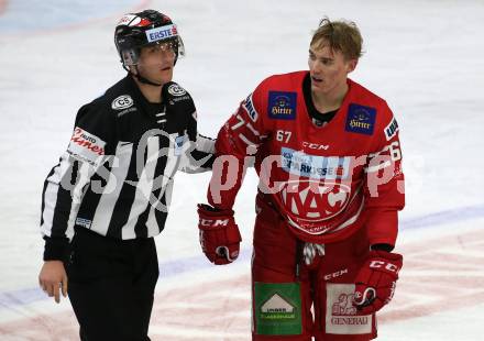 EBEL. Eishockey Bundesliga. KAC gegen	Dornbirn Bulldogs. Petter Hansson (KAC). Klagenfurt, am 1.12.2019.
Foto: Kuess
www.qspictures.net

---
pressefotos, pressefotografie, kuess, qs, qspictures, sport, bild, bilder, bilddatenbank