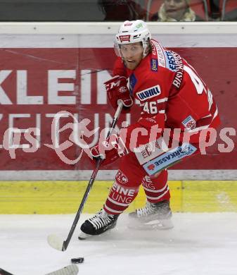 EBEL. Eishockey Bundesliga. KAC gegen	Dornbirn Bulldogs. Johannes Bischofberger (KAC). Klagenfurt, am 1.12.2019.
Foto: Kuess
www.qspictures.net

---
pressefotos, pressefotografie, kuess, qs, qspictures, sport, bild, bilder, bilddatenbank