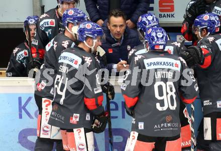 EBEL. Eishockey Bundesliga. EC VSV gegen HC TWK Innsbruck.  Trainer Rob Palin  (Innsbruck). Villach, am 3.12.2019.
Foto: Kuess
www.qspictures.net
---
pressefotos, pressefotografie, kuess, qs, qspictures, sport, bild, bilder, bilddatenbank