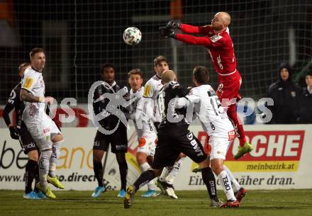 Fussball Bundesliga. RZ Pellets WAC gegen LASK. Alexander Kofler, Nemanja Rnic  (WAC), Gernot Trauner  (LASK). Wolfsberg, am 7.12.2019.
Foto: Kuess
www.qspictures.net

---
pressefotos, pressefotografie, kuess, qs, qspictures, sport, bild, bilder, bilddatenbank