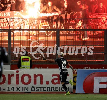 Fussball Bundesliga. RZ Pellets WAC gegen LASK. Torjubel Dominik Frieser  (LASK). Wolfsberg, am 7.12.2019.
Foto: Kuess
www.qspictures.net

---
pressefotos, pressefotografie, kuess, qs, qspictures, sport, bild, bilder, bilddatenbank