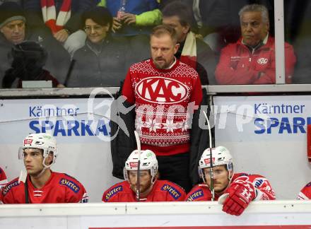 EBEL. Eishockey Bundesliga. KAC gegen	EC Red Bull Salzburg.  Trainer Petri Matikainen,  (KAC). Klagenfurt, am 6.12.2019.
Foto: Kuess
www.qspictures.net

---
pressefotos, pressefotografie, kuess, qs, qspictures, sport, bild, bilder, bilddatenbank