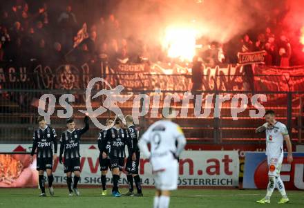 Fussball Bundesliga. RZ Pellets WAC gegen LASK. Torjubel   (LASK). Wolfsberg, am 7.12.2019.
Foto: Kuess
www.qspictures.net

---
pressefotos, pressefotografie, kuess, qs, qspictures, sport, bild, bilder, bilddatenbank