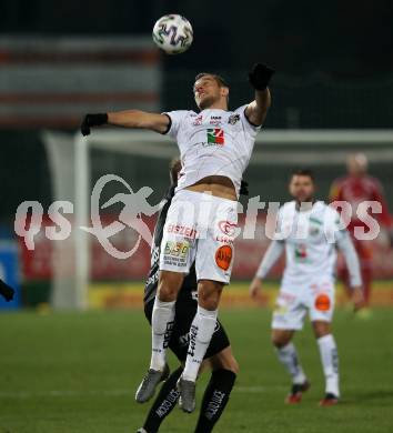 Fussball Bundesliga. RZ Pellets WAC gegen LASK. Mario Leitgeb (WAC), Joao Klauss De Mello (LASK). Wolfsberg, am 7.12.2019.
Foto: Kuess
www.qspictures.net

---
pressefotos, pressefotografie, kuess, qs, qspictures, sport, bild, bilder, bilddatenbank