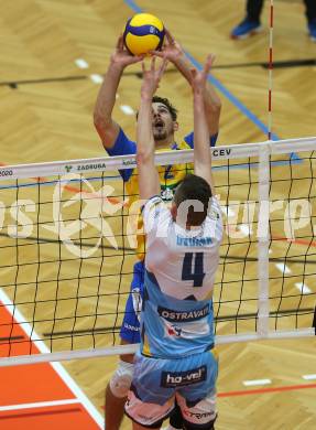 Volleyball CEV Cup. SK Zadruga Aich/Dob gegen VK Ostrava (CZE).   Maximilian Landfahrer (Aich/Dob). Bleiburg, am 18.12.2019.
Foto: Kuess
---
pressefotos, pressefotografie, kuess, qs, qspictures, sport, bild, bilder, bilddatenbank