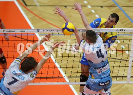 Volleyball CEV Cup. SK Zadruga Aich/Dob gegen VK Ostrava (CZE).   Ivan Kolev (Aich/Dob). Bleiburg, am 18.12.2019.
Foto: Kuess
---
pressefotos, pressefotografie, kuess, qs, qspictures, sport, bild, bilder, bilddatenbank