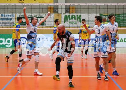 Volleyball CEV Cup. SK Zadruga Aich/Dob gegen VK Ostrava (CZE).   Jubel Ostrava. Bleiburg, am 18.12.2019.
Foto: Kuess
---
pressefotos, pressefotografie, kuess, qs, qspictures, sport, bild, bilder, bilddatenbank
