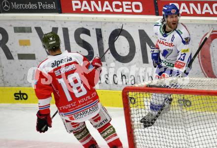 EBEL. Eishockey Bundesliga. EC VSV gegen HCB Suedtirol Alperia.  Torjubel Martin Ulmer  (Bozen). Villach, am 20.12.2019.
Foto: Kuess
www.qspictures.net
---
pressefotos, pressefotografie, kuess, qs, qspictures, sport, bild, bilder, bilddatenbank