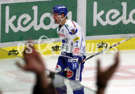 EBEL. Eishockey Bundesliga. VSV gegen KAC.  Torjubel Alexander Lahoda (VSV). Villach, am 30.12.2019.
Foto: Kuess
www.qspictures.net
---
pressefotos, pressefotografie, kuess, qs, qspictures, sport, bild, bilder, bilddatenbank