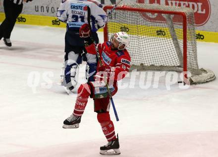 EBEL. Eishockey Bundesliga. VSV gegen KAC.  Torjubel Thomas Koch (KAC). Villach, am 30.12.2019.
Foto: Kuess
www.qspictures.net
---
pressefotos, pressefotografie, kuess, qs, qspictures, sport, bild, bilder, bilddatenbank