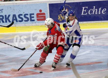 EBEL. Eishockey Bundesliga. KAC gegen	VSV.  Ganahl Manuel (KAC), Karlsson Anton (VSV). Klagenfurt, am 5.1.2020.
Foto: Kuess
www.qspictures.net

---
pressefotos, pressefotografie, kuess, qs, qspictures, sport, bild, bilder, bilddatenbank