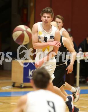 Basketball Zweite Liga 2019/2020. Grunddurchgang 16. Runde. Woerthersee Piraten gegen Basket Flames.  Tevz Ruzic (Piraten). Klagenfurt, am 5.1.2020.
Foto: Kuess
www.qspictures.net

---
pressefotos, pressefotografie, kuess, qs, qspictures, sport, bild, bilder, bilddatenbank