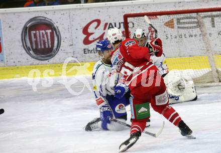 EBEL. Eishockey Bundesliga. KAC gegen	VSV. Richter Marco (KAC), Poeyhoenen Marko (VSV). Klagenfurt, am 5.1.2020.
Foto: Kuess
www.qspictures.net

---
pressefotos, pressefotografie, kuess, qs, qspictures, sport, bild, bilder, bilddatenbank