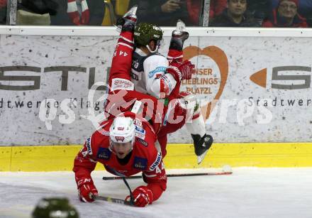 EBEL. Eishockey Bundesliga. KAC gegen	HCB Suedtirol Alperia. Adam Comrie, (KAC), Daniel Catenacci  (Bozen). Klagenfurt, am 7.1.2020.
Foto: Kuess
www.qspictures.net

---
pressefotos, pressefotografie, kuess, qs, qspictures, sport, bild, bilder, bilddatenbank