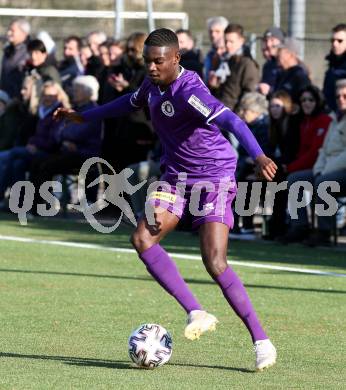 Fussball Bundesliga. 2. Liga. Testspiel. RZ Pellets WAC gegen SK Austria Klagenfurt. Mc Moordy King Huether (Klagenfurt). St. Andrae, am 11.1.2020.
Foto: Kuess
www.qspictures.net
---
pressefotos, pressefotografie, kuess, qs, qspictures, sport, bild, bilder, bilddatenbank