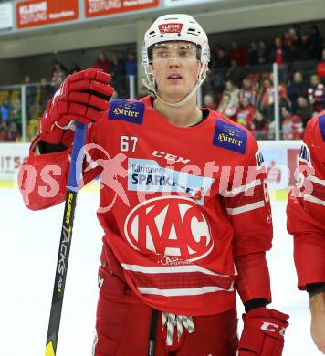 EBEL. Eishockey Bundesliga. KAC gegen	HC Orli Znojmo. Petter Hansson (KAC). Klagenfurt, am 12.1.2020.
Foto: Kuess
www.qspictures.net

---
pressefotos, pressefotografie, kuess, qs, qspictures, sport, bild, bilder, bilddatenbank