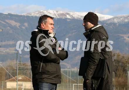 Fussball Bundesliga. 2. Liga. Testspiel. RZ Pellets WAC gegen SK Austria Klagenfurt. Co-Trainer Martin Lassnig, Trainer Robert Micheu (Klagenfurt). St. Andrae, am 11.1.2020.
Foto: Kuess
www.qspictures.net
---
pressefotos, pressefotografie, kuess, qs, qspictures, sport, bild, bilder, bilddatenbank
