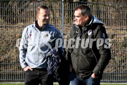 Fussball Bundesliga. 2. Liga. Testspiel. RZ Pellets WAC gegen SK Austria Klagenfurt. Trainer Ferdinand Feldhofer,  (WAC), Trainer Robert Micheu (Klagenfurt). St. Andrae, am 11.1.2020.
Foto: Kuess
www.qspictures.net
---
pressefotos, pressefotografie, kuess, qs, qspictures, sport, bild, bilder, bilddatenbank