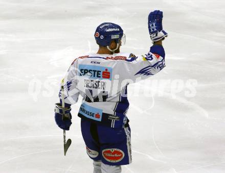 EBEL. Eishockey Bundesliga. VSV gegen HC Orli Znojmo. Torjubel Jamie Fraser  (VSV). Villach, am 19.1.2020.
Foto: Kuess
www.qspictures.net
---
pressefotos, pressefotografie, kuess, qs, qspictures, sport, bild, bilder, bilddatenbank