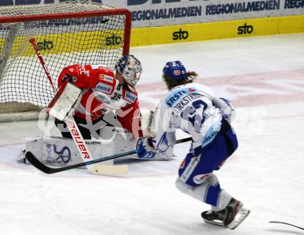 EBEL. Eishockey Bundesliga. VSV gegen HC Orli Znojmo. Patrick Bjorkstrand, (VSV), Teemu Tapio Lassila   (Znaim). Villach, am 19.1.2020.
Foto: Kuess
www.qspictures.net
---
pressefotos, pressefotografie, kuess, qs, qspictures, sport, bild, bilder, bilddatenbank