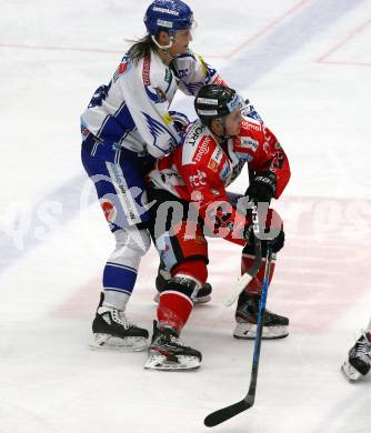 EBEL. Eishockey Bundesliga. VSV gegen HC Orli Znojmo. Anton Karlsson,   (VSV), Radim Matus (Znaim). Villach, am 19.1.2020.
Foto: Kuess
www.qspictures.net
---
pressefotos, pressefotografie, kuess, qs, qspictures, sport, bild, bilder, bilddatenbank