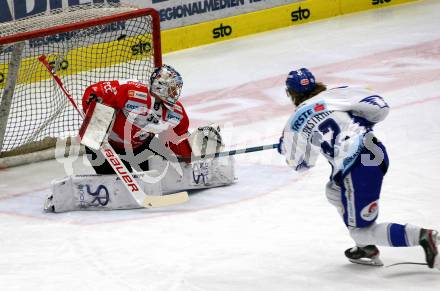 EBEL. Eishockey Bundesliga. VSV gegen HC Orli Znojmo. Patrick Bjorkstrand, (VSV), Teemu Tapio Lassila   (Znaim). Villach, am 19.1.2020.
Foto: Kuess
www.qspictures.net
---
pressefotos, pressefotografie, kuess, qs, qspictures, sport, bild, bilder, bilddatenbank