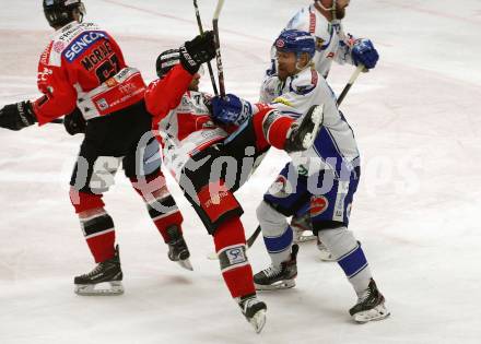 EBEL. Eishockey Bundesliga. VSV gegen HC Orli Znojmo.  Marko Poeyhoenen, (VSV), Aaron Berisha  (Znaim). Villach, am 19.1.2020.
Foto: Kuess
www.qspictures.net
---
pressefotos, pressefotografie, kuess, qs, qspictures, sport, bild, bilder, bilddatenbank