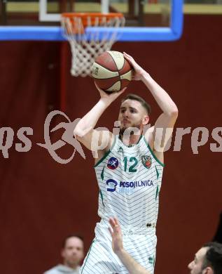 Basketball Zweite Liga 2019/2020. Grunddurchgang 19. Runde. KOS Celovec gegen  Raiders Tirol.  Martin Bajc (KOS Celovec). Klagenfurt, am 25.1.2020.
Foto: Kuess
www.qspictures.net

---
pressefotos, pressefotografie, kuess, qs, qspictures, sport, bild, bilder, bilddatenbank