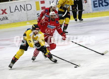 EBEL. Eishockey Bundesliga. KAC gegen	spusu Vienna Capitals. Schumnig Martin (KAC),  Olden Sondre (Vienna Capitals). Klagenfurt, am 2.2.2020.
Foto: Kuess
www.qspictures.net

---
pressefotos, pressefotografie, kuess, qs, qspictures, sport, bild, bilder, bilddatenbank