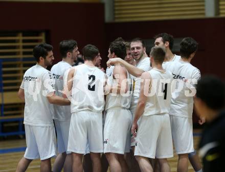 Basketball Zweite Liga 2019/2020. Grunddurchgang 20. Runde. Woerthersee Piraten gegen Raiders Tirol. Jubel  (Piraten). Klagenfurt, am 1.2.2020.
Foto: Kuess
www.qspictures.net

---
pressefotos, pressefotografie, kuess, qs, qspictures, sport, bild, bilder, bilddatenbank