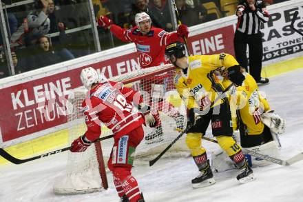EBEL. Eishockey Bundesliga. KAC gegen	spusu Vienna Capitals. Geier Stefan, 	Liivik Siim (KAC), Dorion Marc-Andre, Zapolski Ryan  (Vienna Capitals). Klagenfurt, am 2.2.2020.
Foto: Kuess
www.qspictures.net

---
pressefotos, pressefotografie, kuess, qs, qspictures, sport, bild, bilder, bilddatenbank