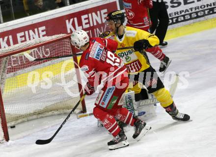 EBEL. Eishockey Bundesliga. KAC gegen	spusu Vienna Capitals. Geier Stefan (KAC),  Dorion Marc-Andre (Vienna Capitals). Klagenfurt, am 2.2.2020.
Foto: Kuess
www.qspictures.net

---
pressefotos, pressefotografie, kuess, qs, qspictures, sport, bild, bilder, bilddatenbank