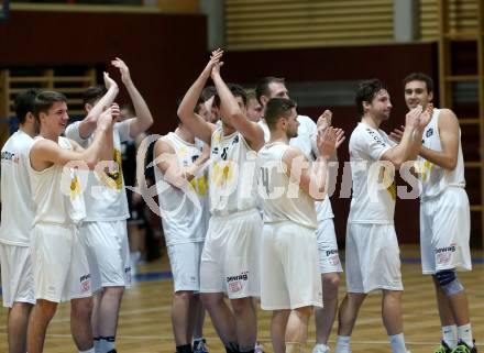Basketball Zweite Liga 2019/2020. Grunddurchgang 20. Runde. Woerthersee Piraten gegen Raiders Tirol. Jubel  (Piraten). Klagenfurt, am 1.2.2020.
Foto: Kuess
www.qspictures.net

---
pressefotos, pressefotografie, kuess, qs, qspictures, sport, bild, bilder, bilddatenbank