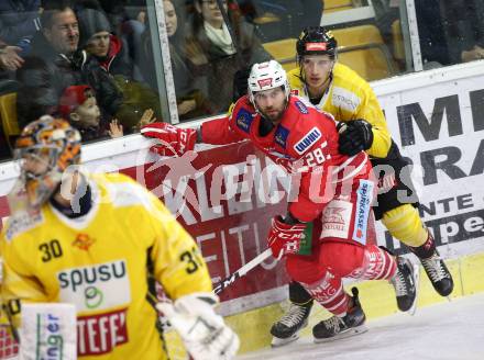 EBEL. Eishockey Bundesliga. KAC gegen	spusu Vienna Capitals.  Schumnig Martin (KAC), Hackl Dominic  (Vienna Capitals). Klagenfurt, am 2.2.2020.
Foto: Kuess
www.qspictures.net

---
pressefotos, pressefotografie, kuess, qs, qspictures, sport, bild, bilder, bilddatenbank