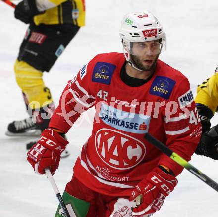 EBEL. Eishockey Bundesliga. KAC gegen	spusu Vienna Capitals. Rok Ticar (KAC). Klagenfurt, am 2.2.2020.
Foto: Kuess
www.qspictures.net

---
pressefotos, pressefotografie, kuess, qs, qspictures, sport, bild, bilder, bilddatenbank