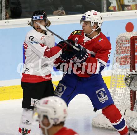 Eishockey Laenderspiel. Oesterreich gegen Norwegen. Johannes Bischofberger,  (Oesterreich). Klagenfurt, am 7.2.2020.
Foto: Kuess
www.qspictures.net

---
pressefotos, pressefotografie, kuess, qs, qspictures, sport, bild, bilder, bilddatenbank