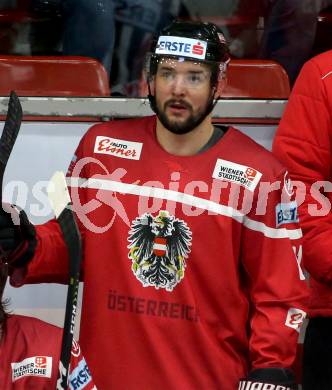 Eishockey Laenderspiel. Oesterreich gegen Daenemark. Patrick Spannring (Oesterreich). Klagenfurt, am 8.2.2020.
Foto: Kuess
www.qspictures.net

---
pressefotos, pressefotografie, kuess, qs, qspictures, sport, bild, bilder, bilddatenbank